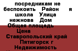 посредникам не беспокоить › Район ­ 30я школа › Улица ­ нежнова › Дом ­ 69 › Общая площадь ­ 37 › Цена ­ 2 100 000 - Ставропольский край, Пятигорск г. Недвижимость » Квартиры продажа   . Ставропольский край,Пятигорск г.